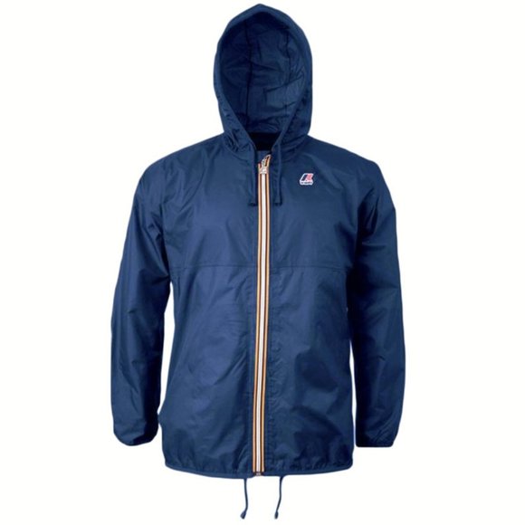 K-Way Claude Klassic Jacket Rain Windbreaker Full Zip Navy Blue Women Size XS ♀ - Picture 12 of 12